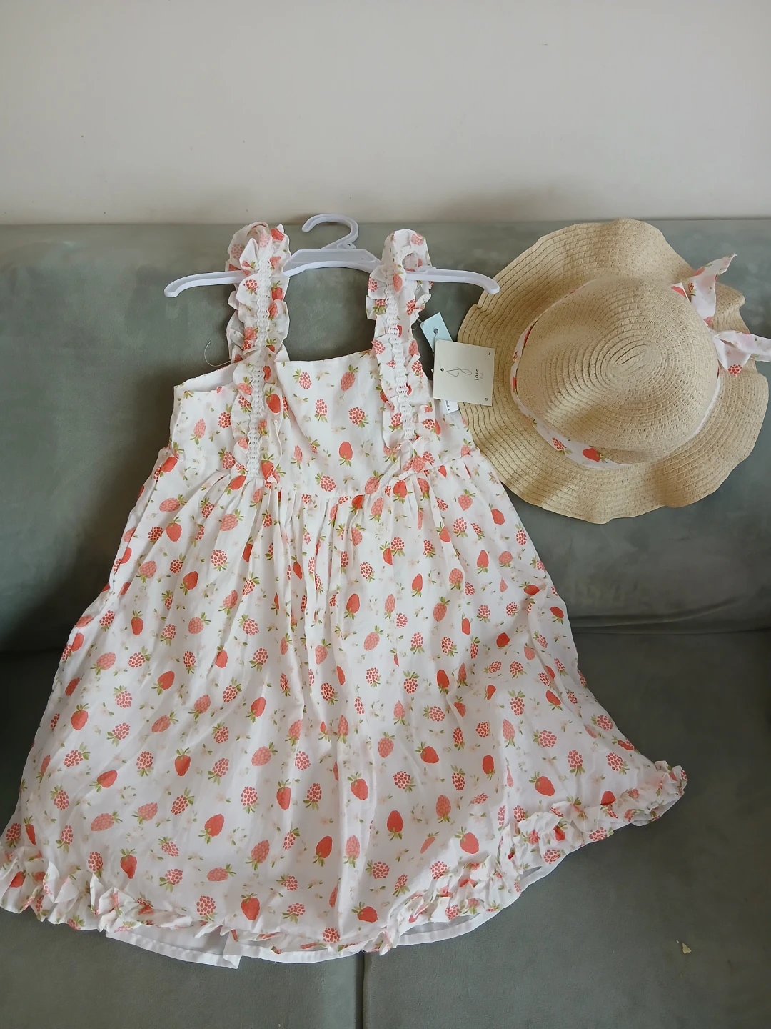 Strawberry Dress & Hat Set - New with Tags - photo 3