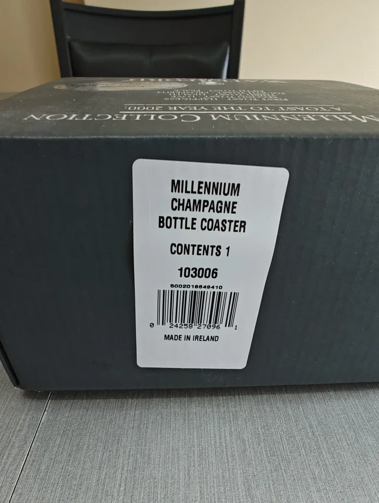 Waterford Crystal Millennium Champagne Bottle Coaster image indicator(2)