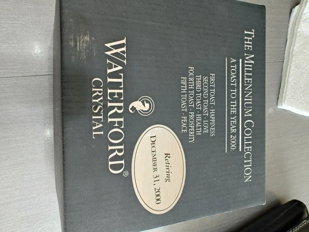 Waterford Crystal Millennium Champagne Bottle Coaster image indicator(3)