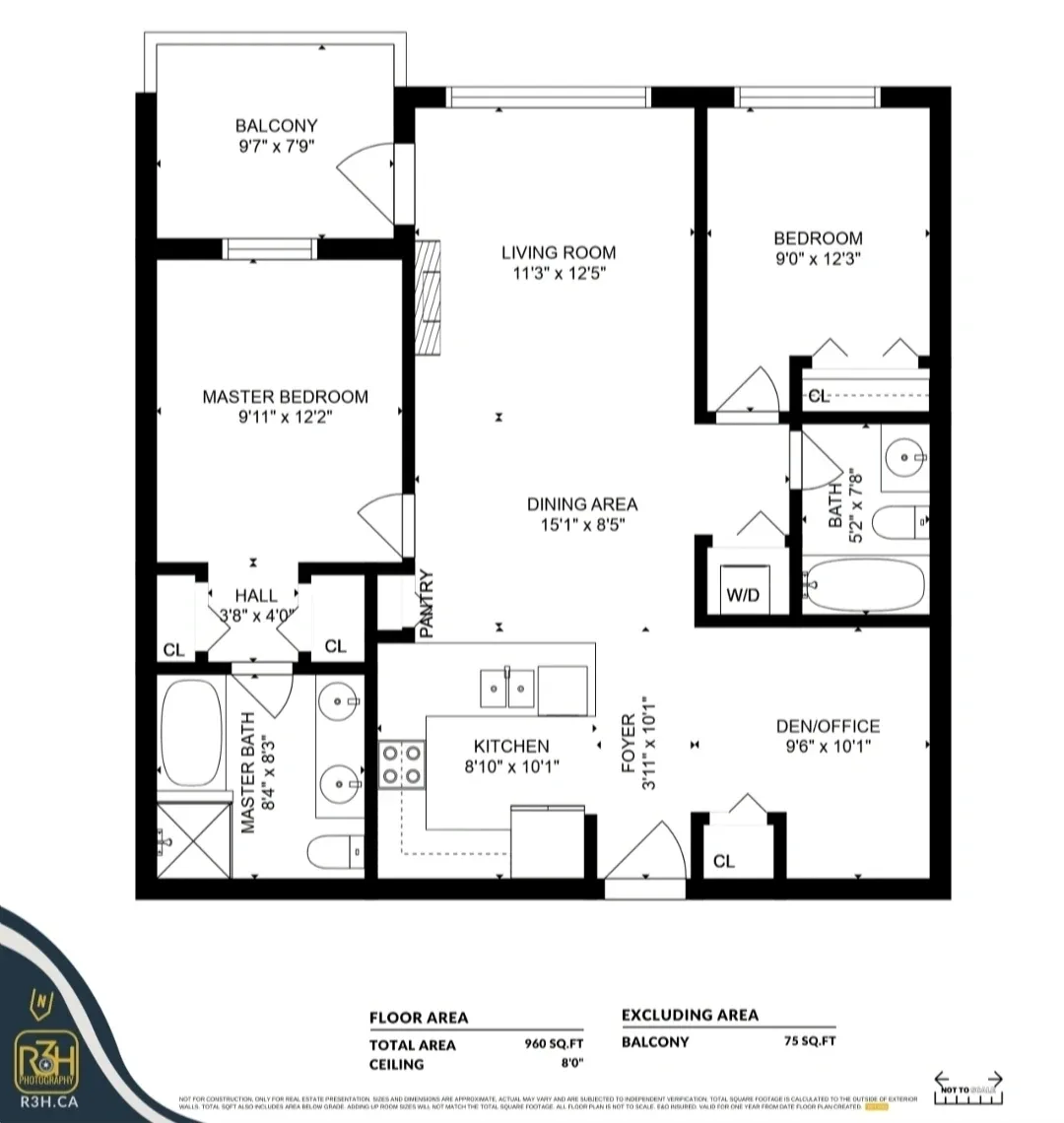 2bed+den 2 bath condo for rent image indicator(10)