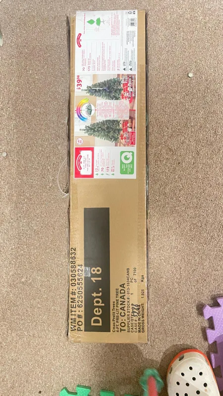 Holiday Time 4-ft Pre-Lit Pine Christmas Tree - New