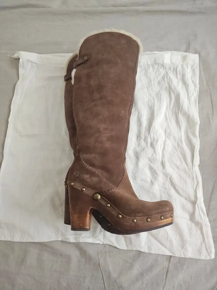 UGG Brown Suede Knee High Boots