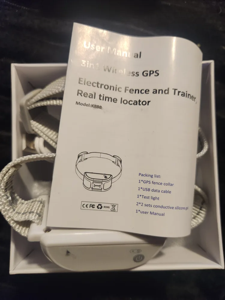 WEUYUY GPS Dog Fence & Tracking Collar System image indicator(9)