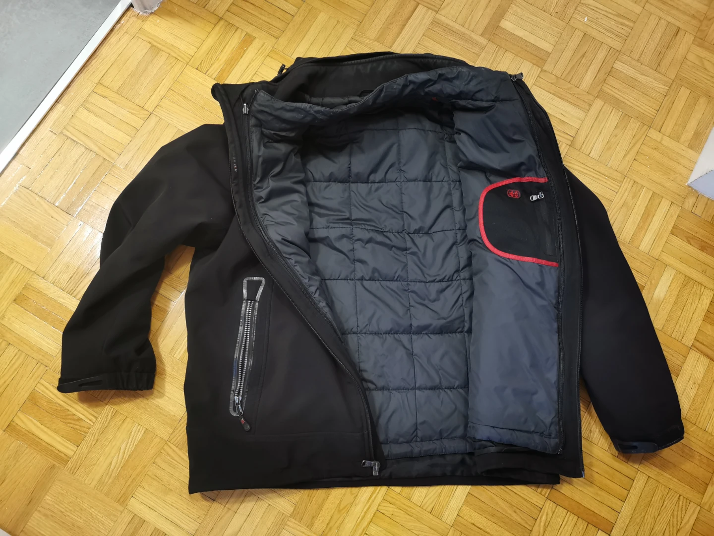 Calvin Klein Black Winter Jacket Large, removable layers - photo 3