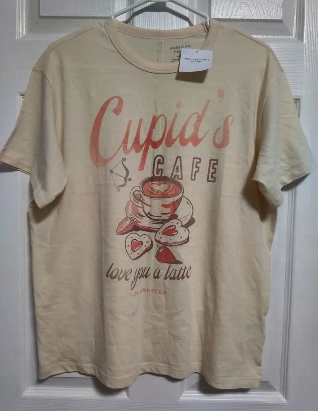 American Eagle Cupid's Cafe Tee - Size M ( Brand new ) image indicator(2)