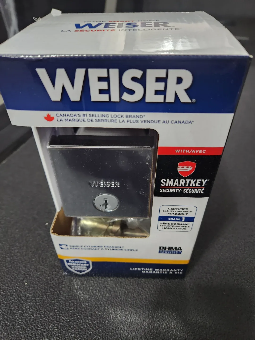 Weiser SmartKey Security Deadbolt - New in Box! thumbnail