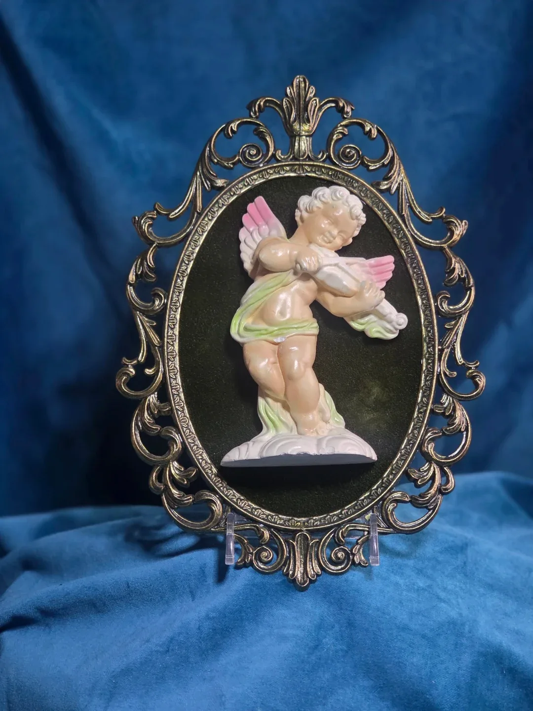 Vintage Italian Angel Cherub Frame