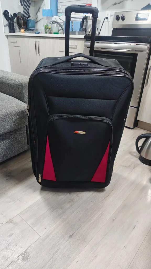 Brown and Black Rolling Check in Suitcase - Approx. 30 inches image indicator(3)