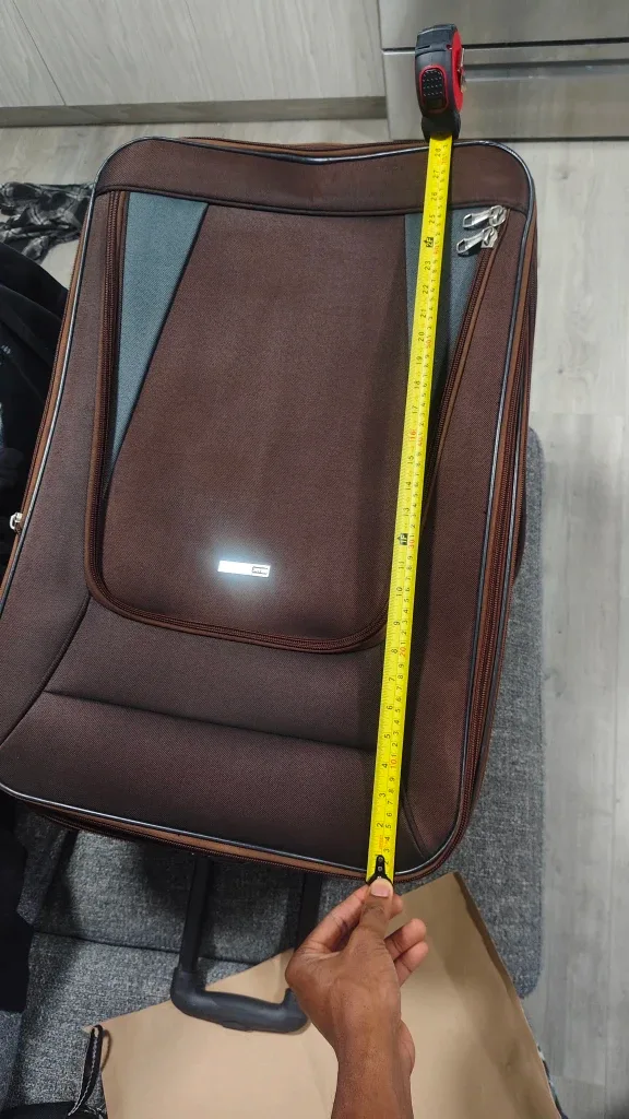 Brown and Black Rolling Check in Suitcase - Approx. 30 inches image indicator(4)