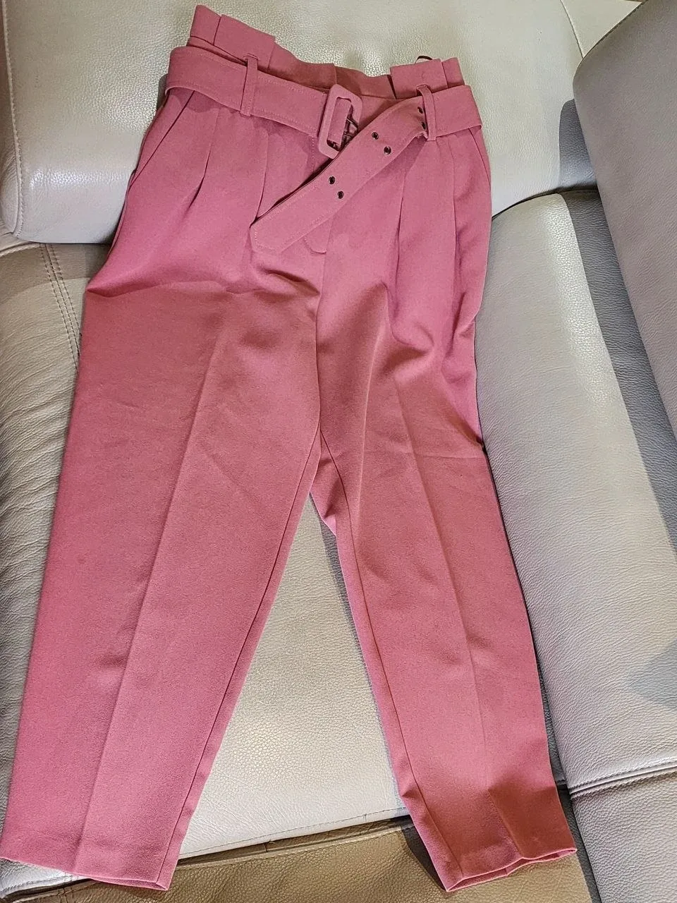Pink Belted Trousers