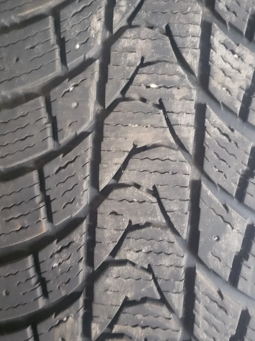 Winter tire on rim