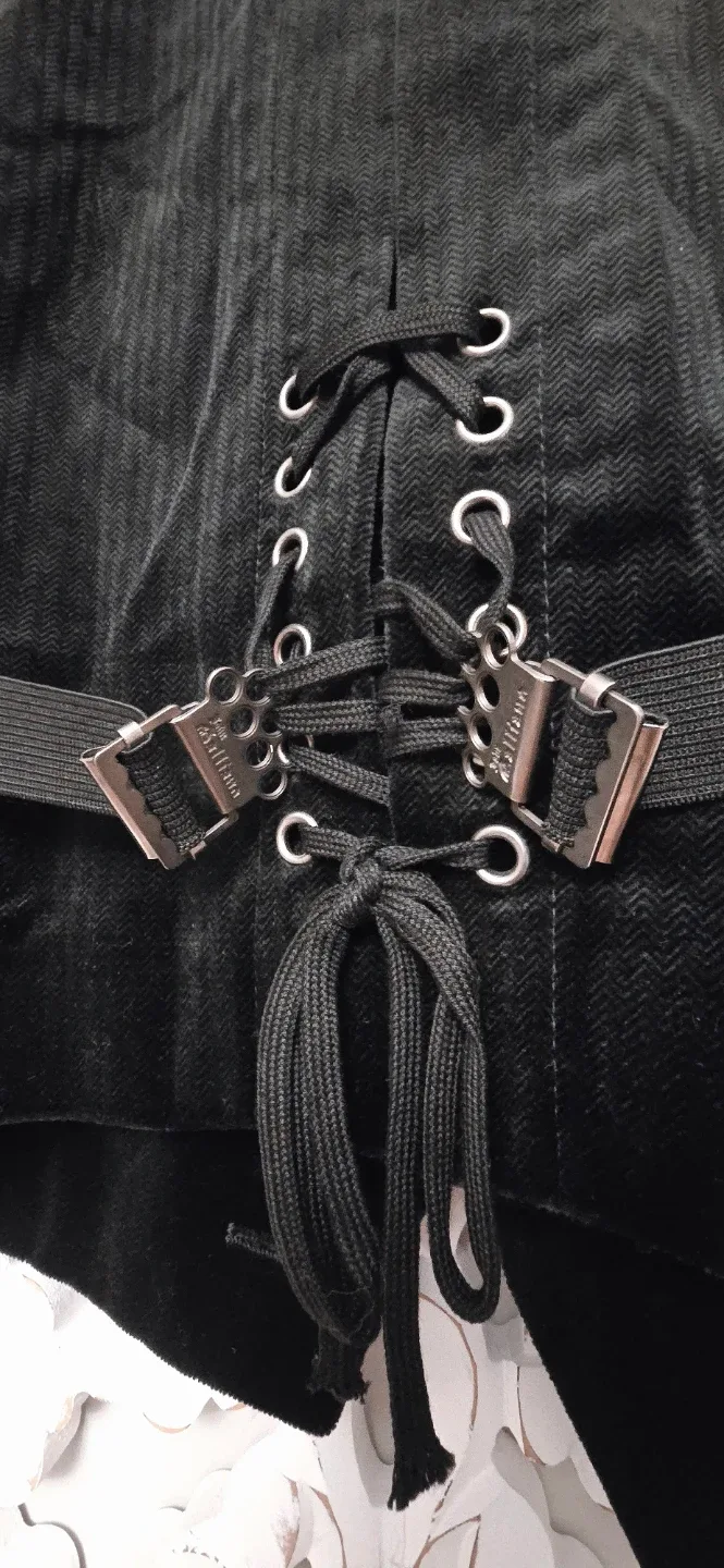 John Galliano Embellished Velvet Vest image indicator(4)