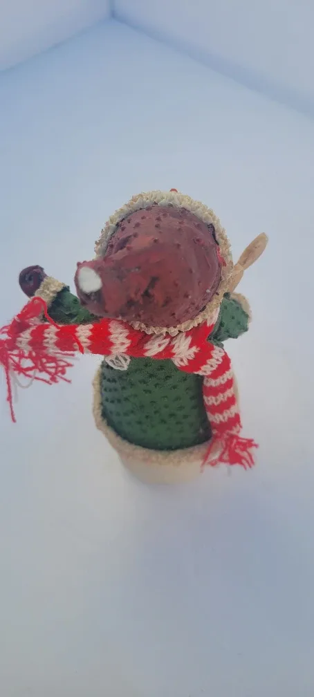 Snowman Figurine with Skis, 8 inches tall image indicator(4)