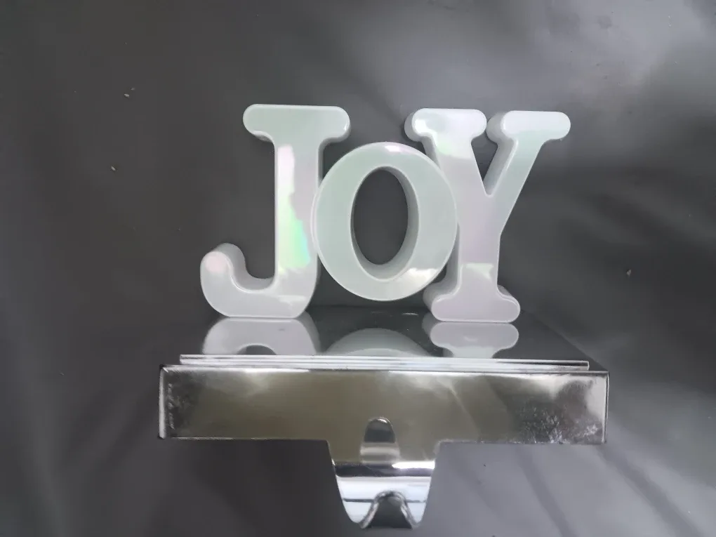 JOY Stocking Holder - Holiday Decor