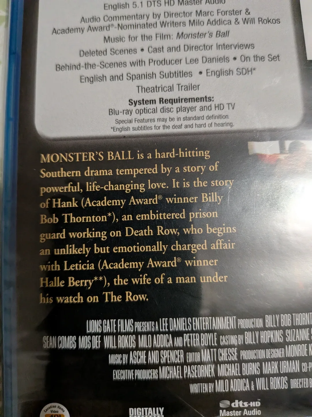Monster's Ball (Blu-ray) New in sealed pkg image indicator(2)