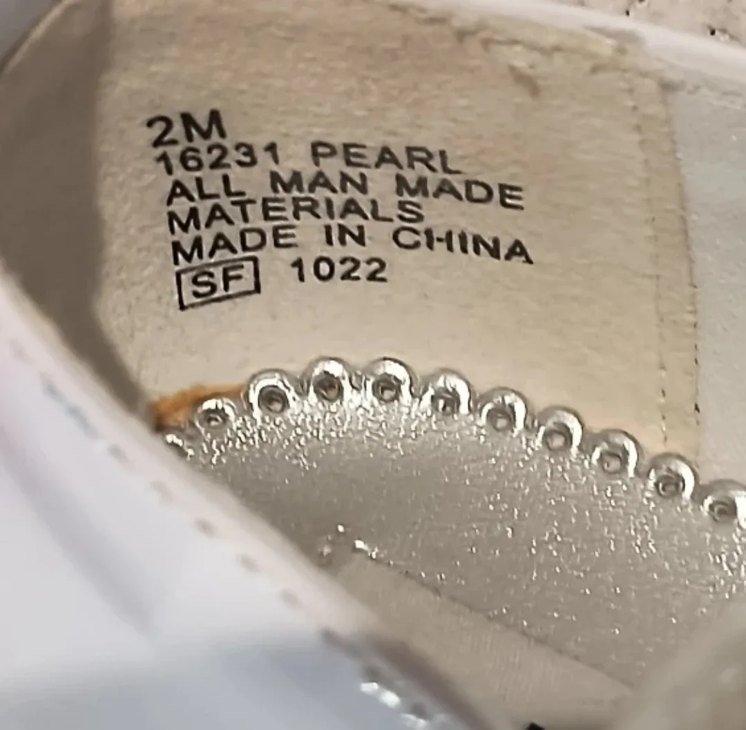 Rachel Shoes White Pearl Mary Janes - Size 2M image indicator(4)