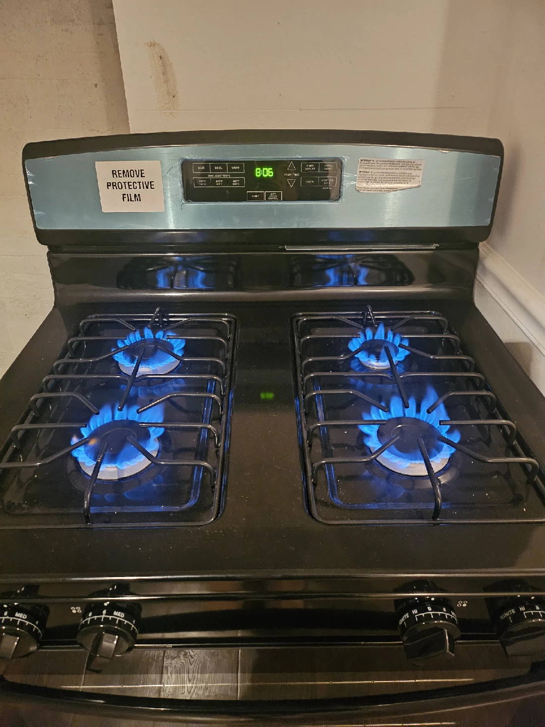 Amana Black Gas Range Stove - photo 2