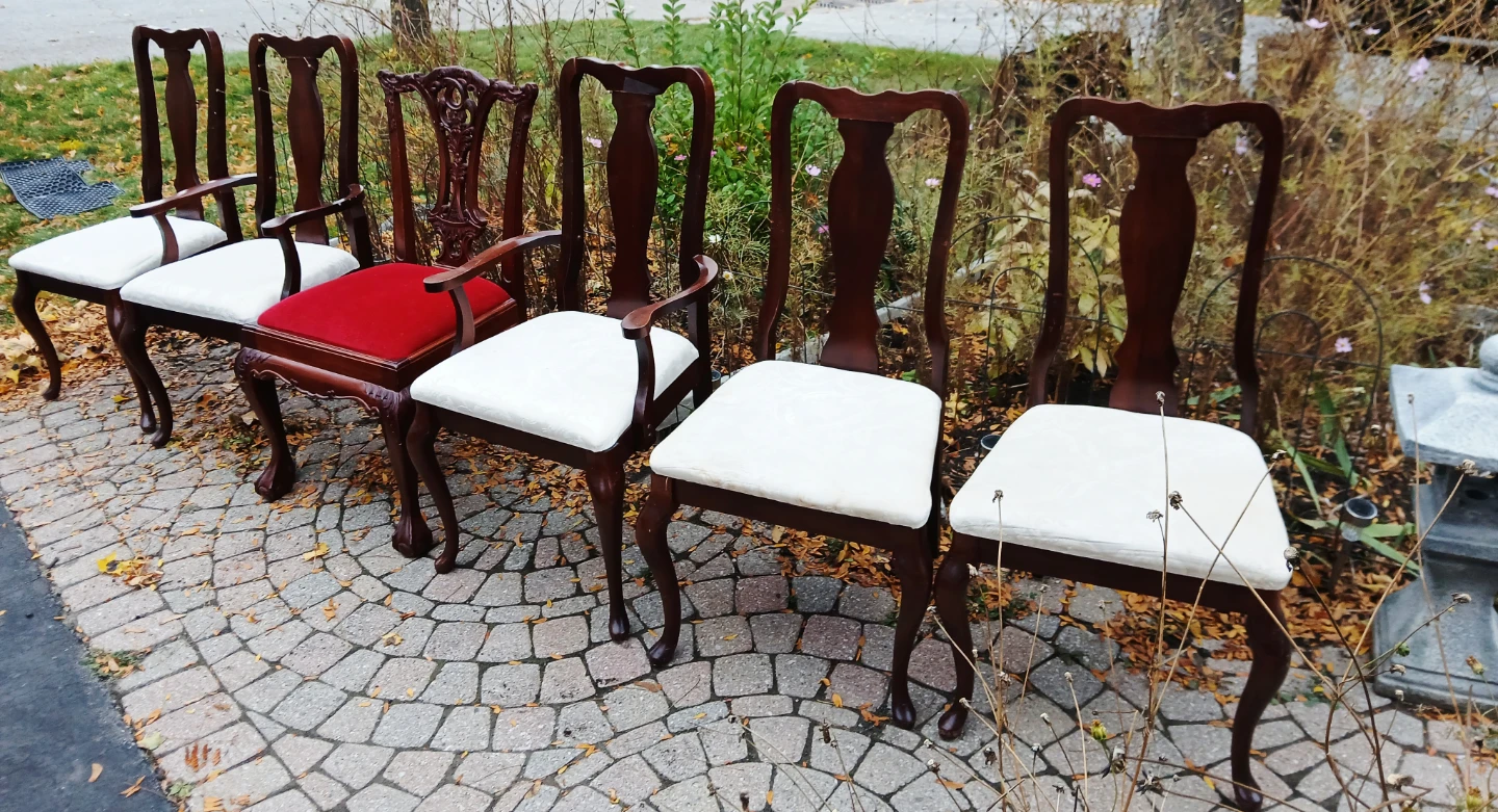 Set of 6 Mahogany Dining Chairs - photo 3