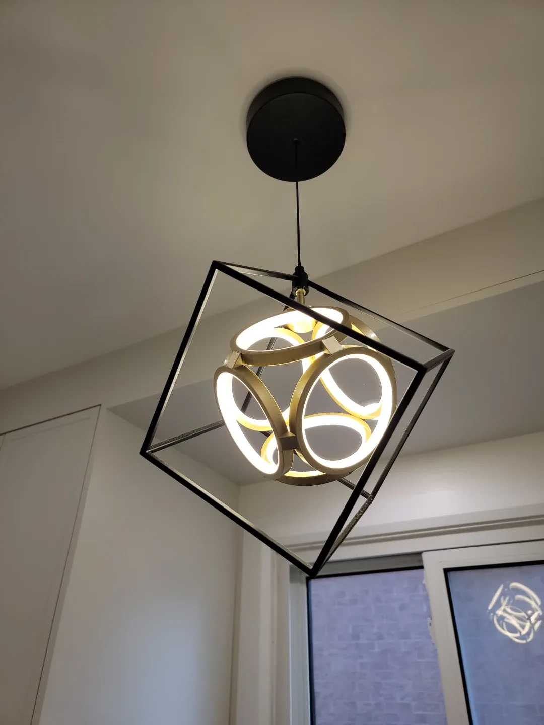 Artika black and gold mini luxury pendant light LED image indicator(6)