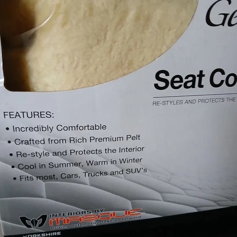 Genuine Sheepskin Seat Cover by Interiors by Masque