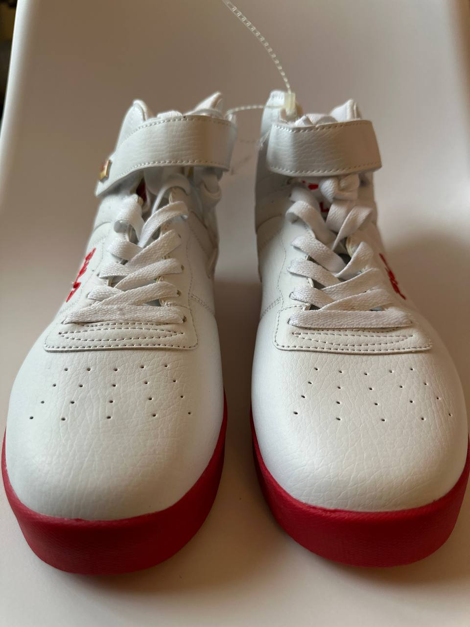 FILA White & Red High Top Sneakers - photo 3