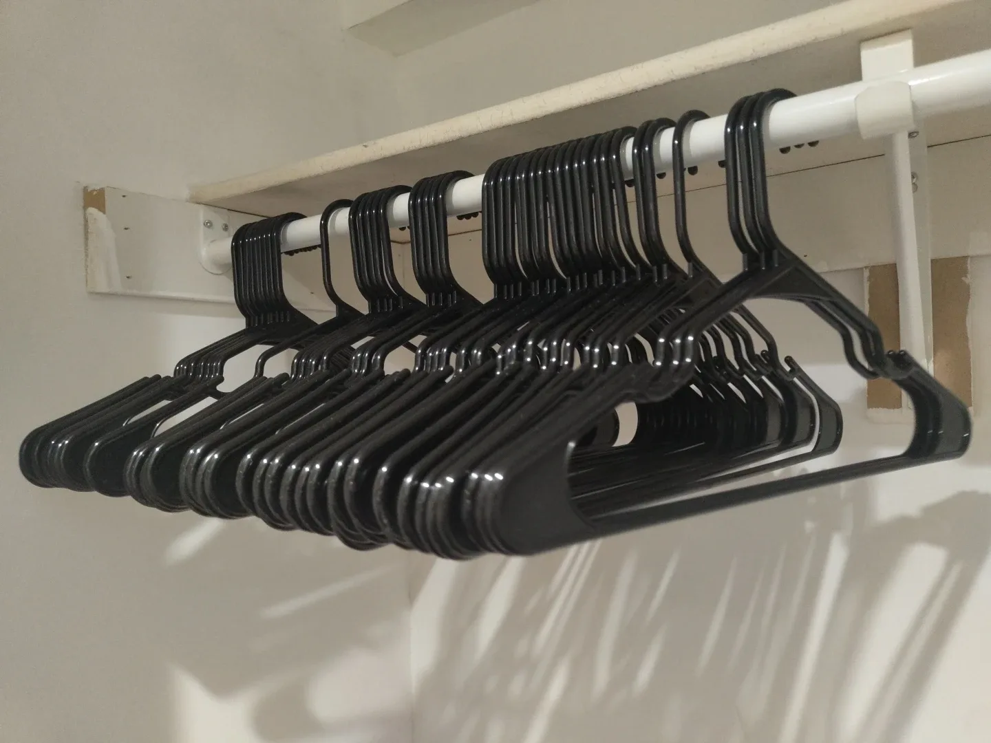 Black Plastic Clothes Hangers (Lot of 42) image indicator(2)