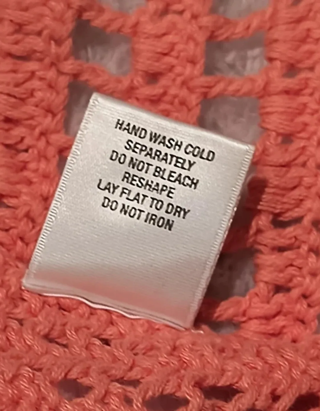 Christopher & Banks Coral Crochet Top - Size L image indicator(9)