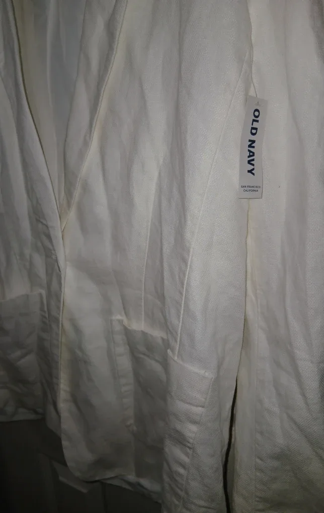 Old Navy White Blazer - Size L