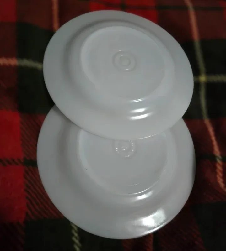 Federal Milk HEAT PROOF Glass Salad Plate Vintage image indicator(2)