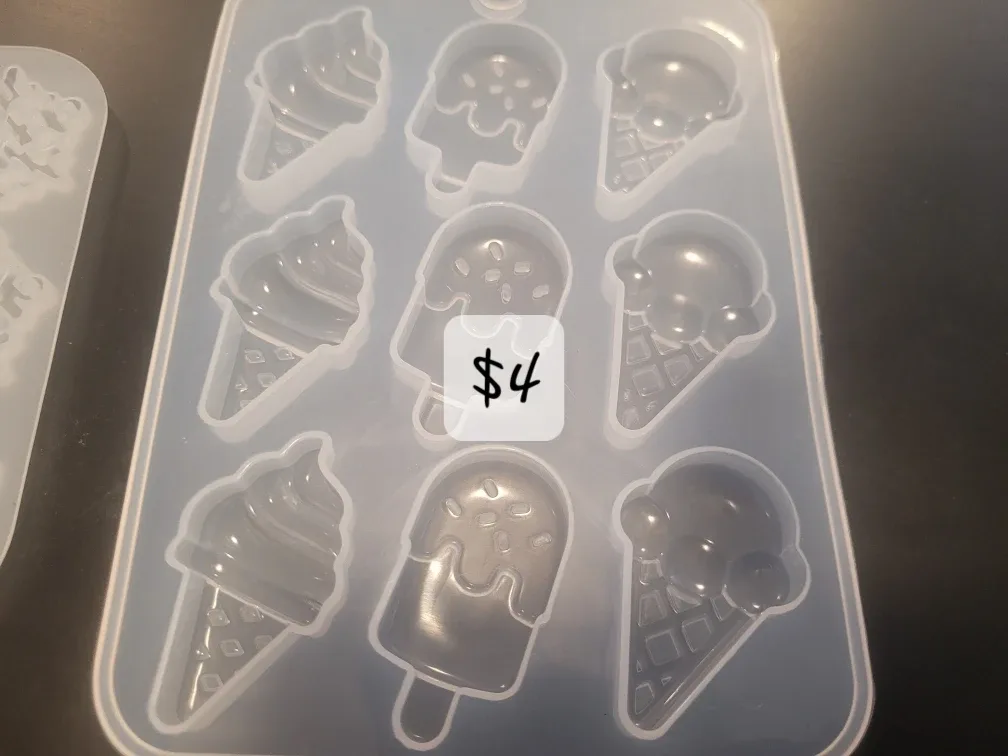 Silicone Resin Molds - Christmas, Ice Cream, Ornaments