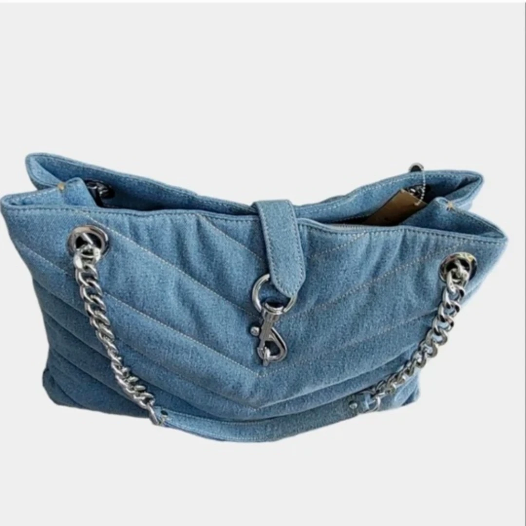 Rebecca Minkoff Denim Maxi Shoulder Tote Bag - photo 3