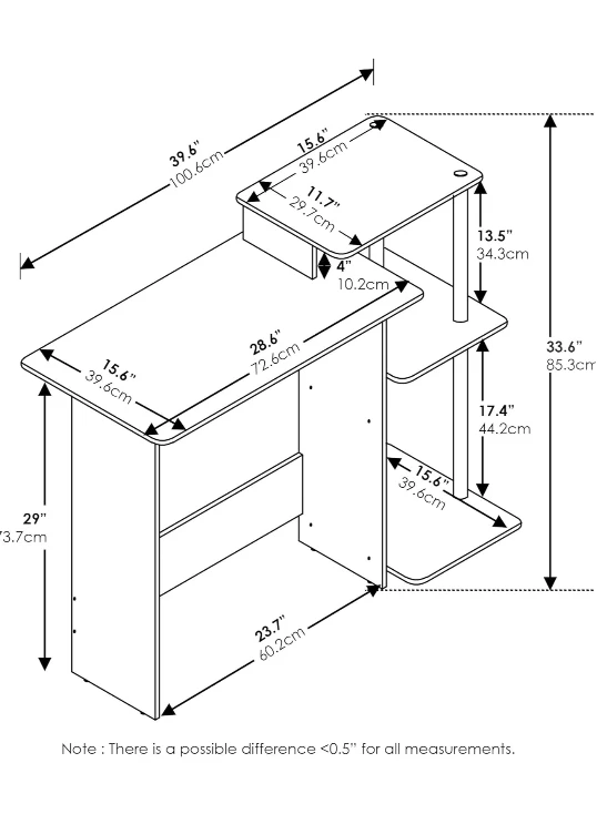 Small wooden desk - photo 2