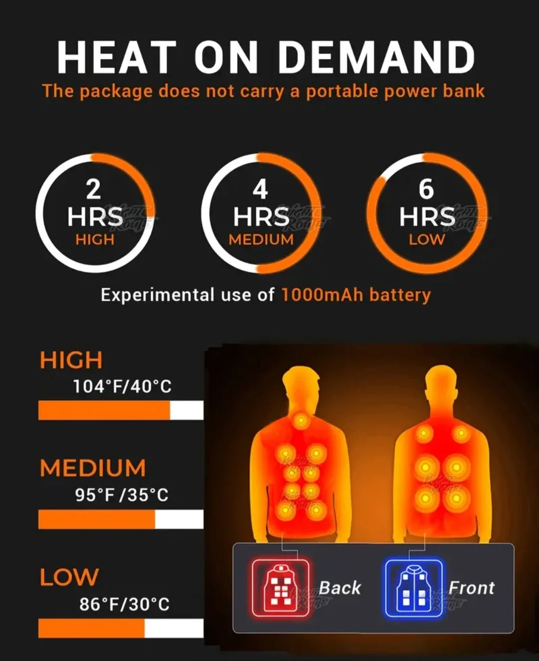 Heated vest - unisex - xs to XXL.  Brand new image indicator(3)