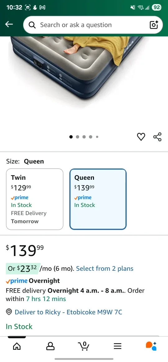 Queen Size Air Mattress with Built-in Pump image indicator(4)