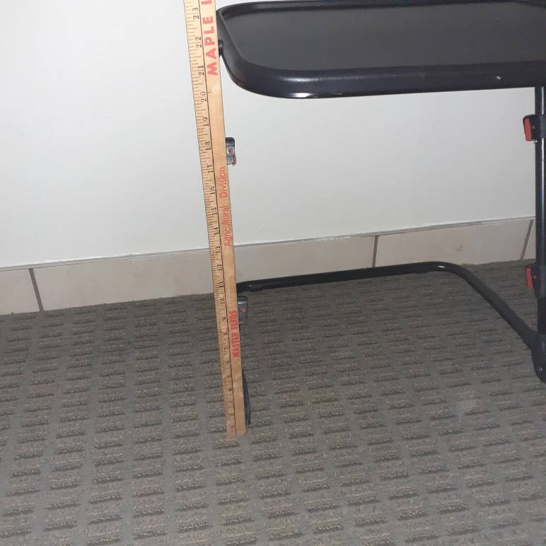 Black Adjustable Folding Table - photo 4