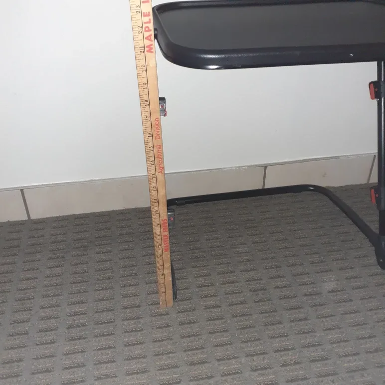 Black Adjustable Folding Table image indicator(4)