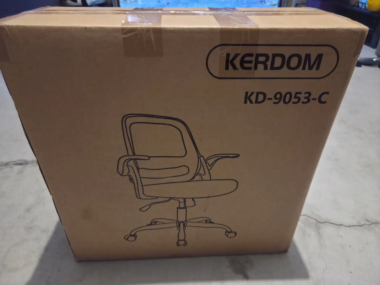 KERDOM KD-9053-C White Office Chair - New in Box image indicator(2)