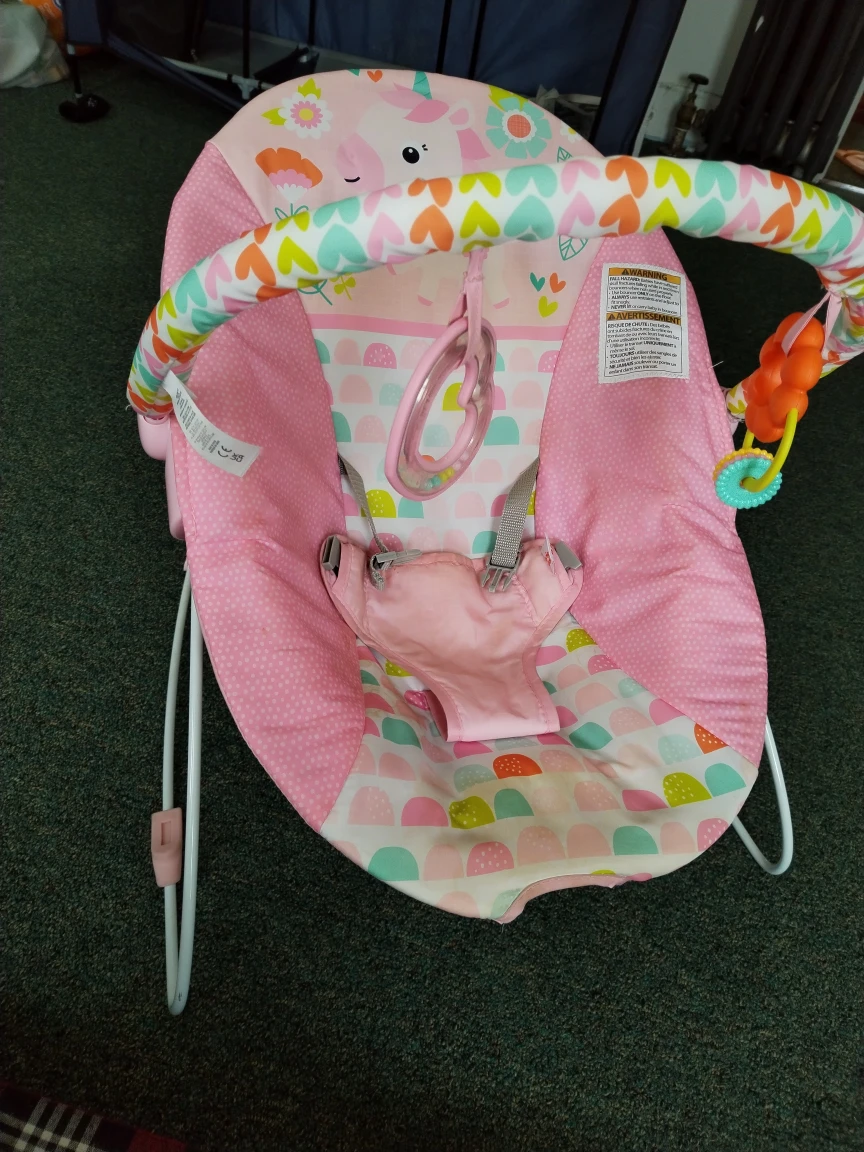 Bright Starts Unicorn Vibes Bouncer - photo 3