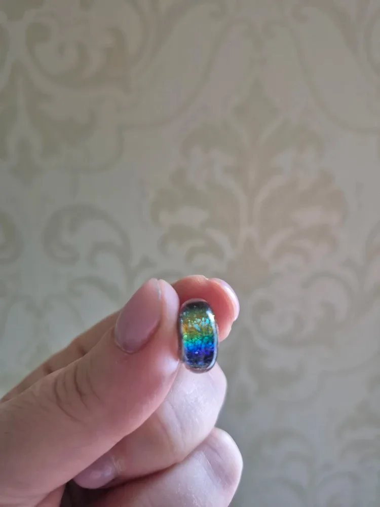 "CHAMILIA" Murano Glass Rainbow "925"  sterling silver charm image indicator(3)