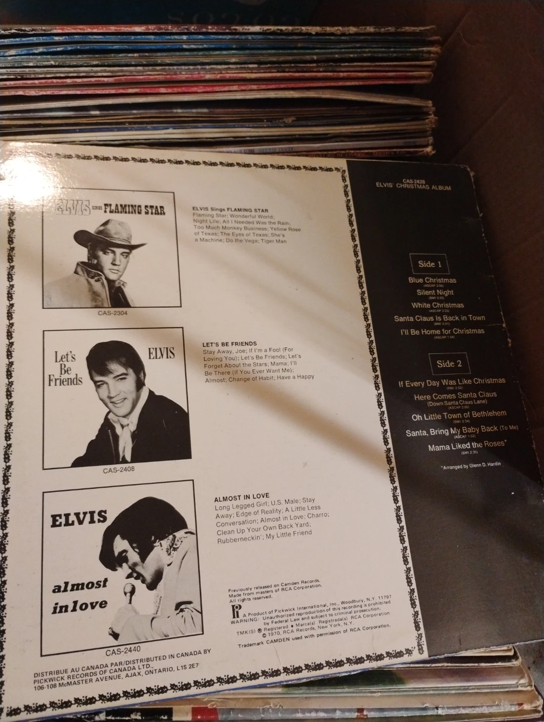 Elvis Christmas Album Vinyl Record - photo 2