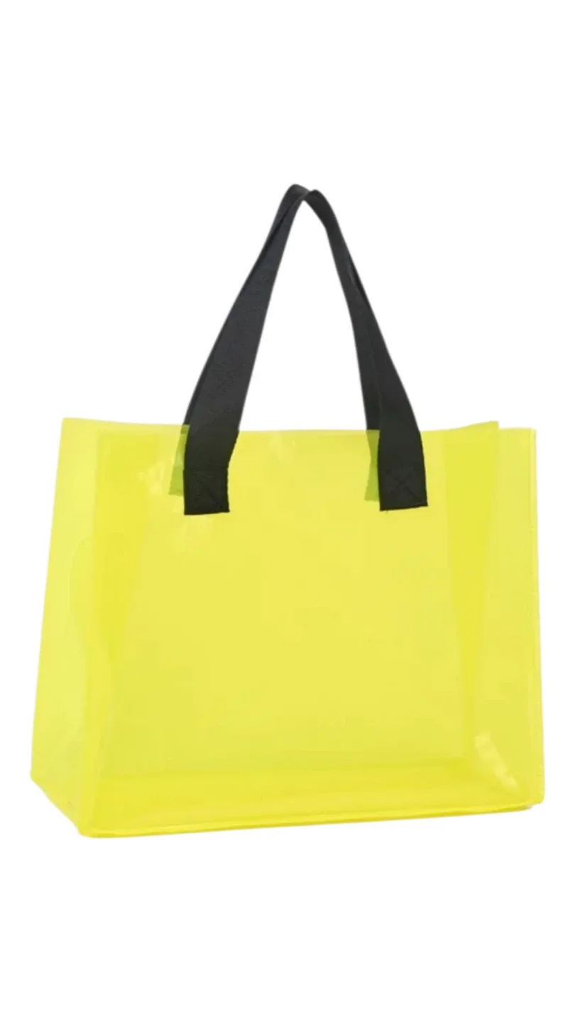 Yellow Transparent Tote Bag