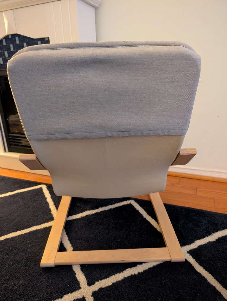 IKEA Poang Chair - Light Grey kids size ages 3-6 - photo 2