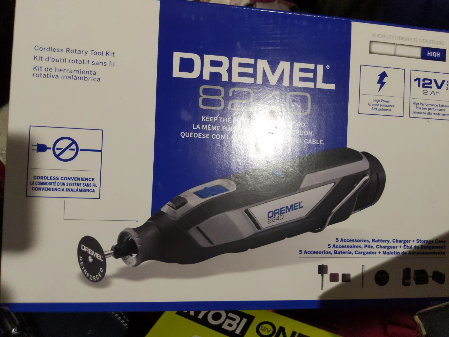 Dremel 8240 Cordless Rotary Tool Kit - Like New!