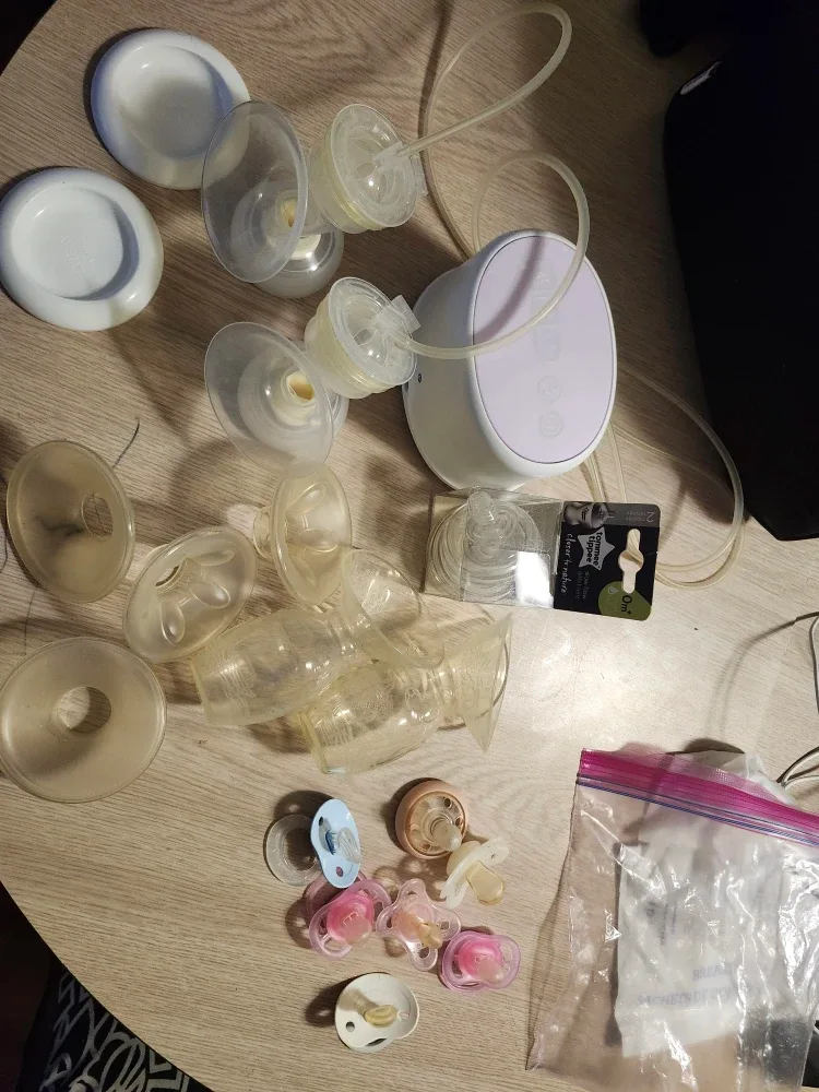 Avent Breast Pump & assorted Pacifiers, 2 hakkas image indicator(2)