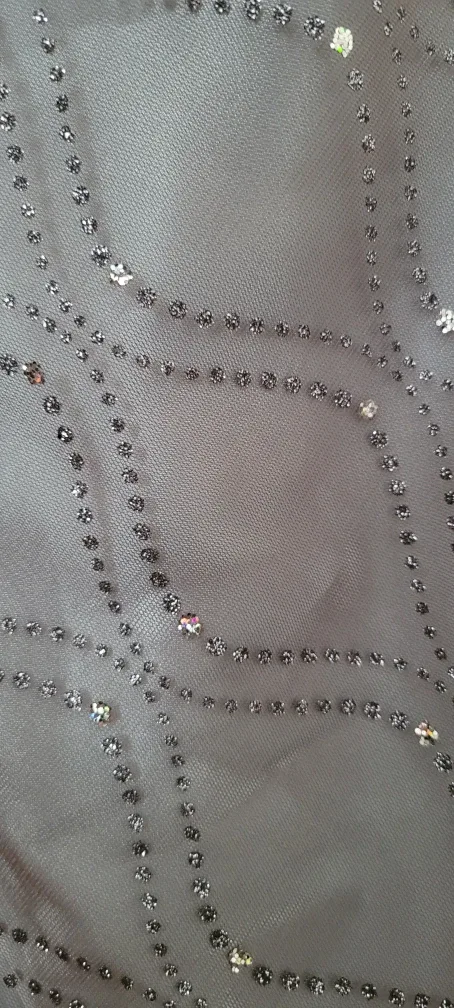 Le Chateau Y2K Strapless Gown Sequin Pattern image indicator(2)