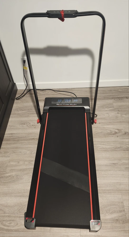 Rhythm Fun Adjustable Speed Treadmill - Black with Grip