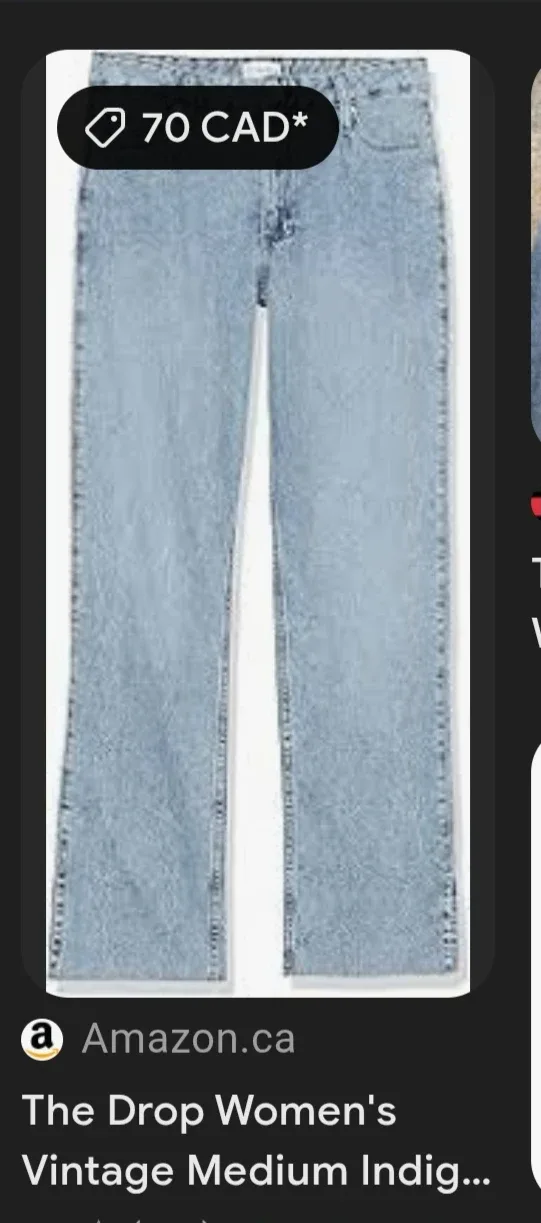 The Drop Women's Vintage Medium Indigo Flare Jeans - Size 30 image indicator(5)