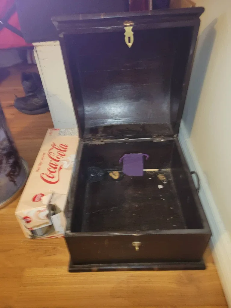 Wooden Treasure Chest Style Box