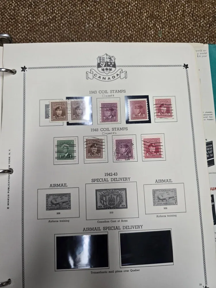Vintage Canada Postage Stamp Album image indicator(6)