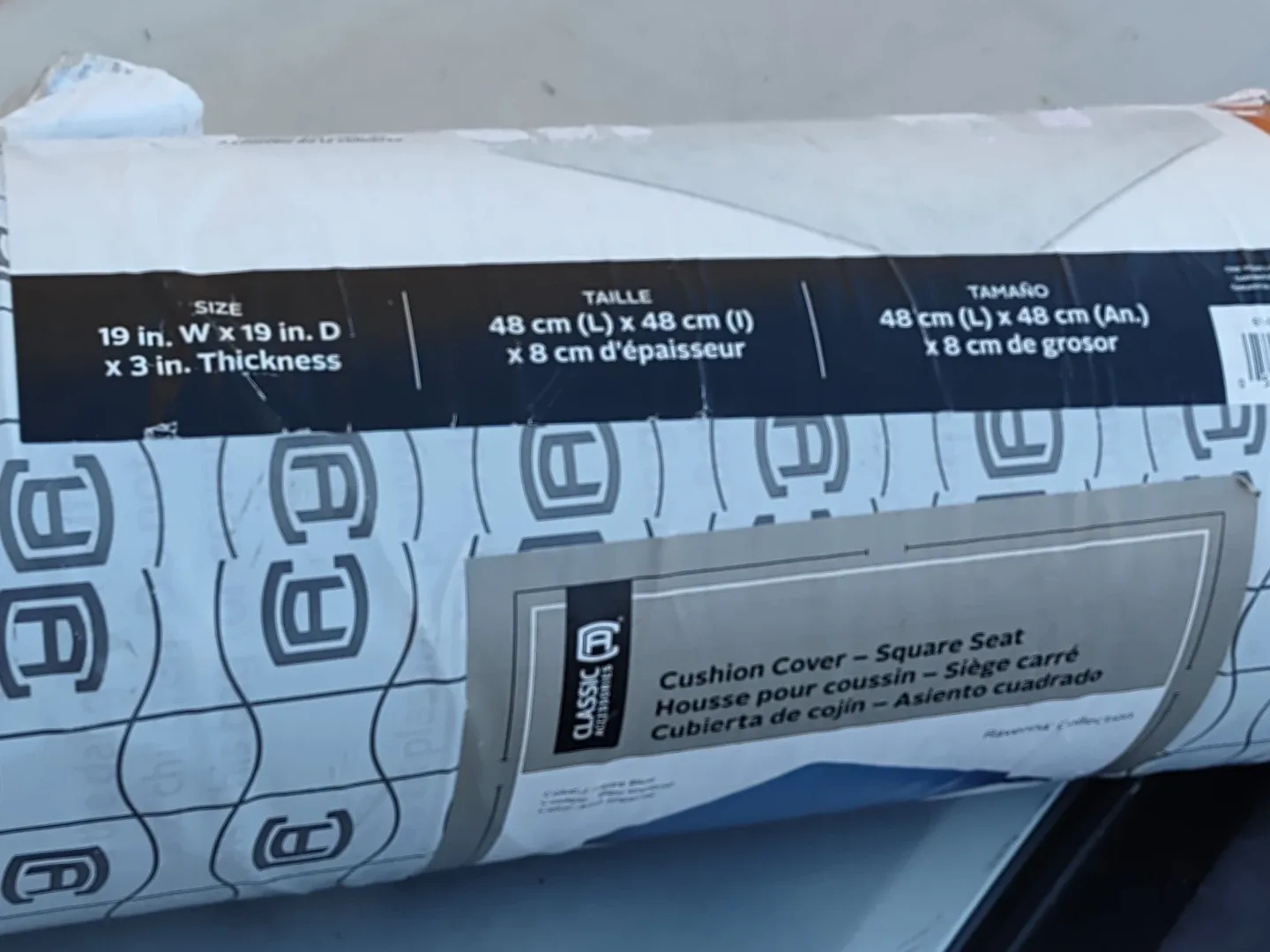 Classic Accessories Ravenna Cushion Cover - Square Seat image indicator(2)